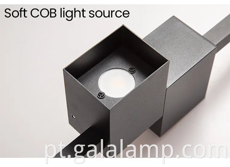 Lâmpada de parede de tira minimalista, lâmpada de parede de fundo, lâmpada de corredor nórdico